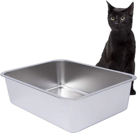 stainless steel cat litter box near me|stainless steel litter box pros.